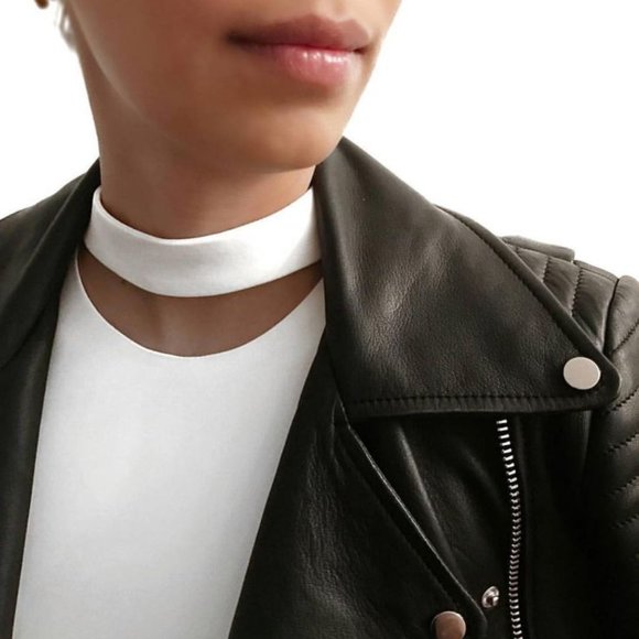 Cushnie and Ochs Ivory Crepe "Choker" top, size 8 (fits 6/8) ** AS IS ** - Picture 14 of 14